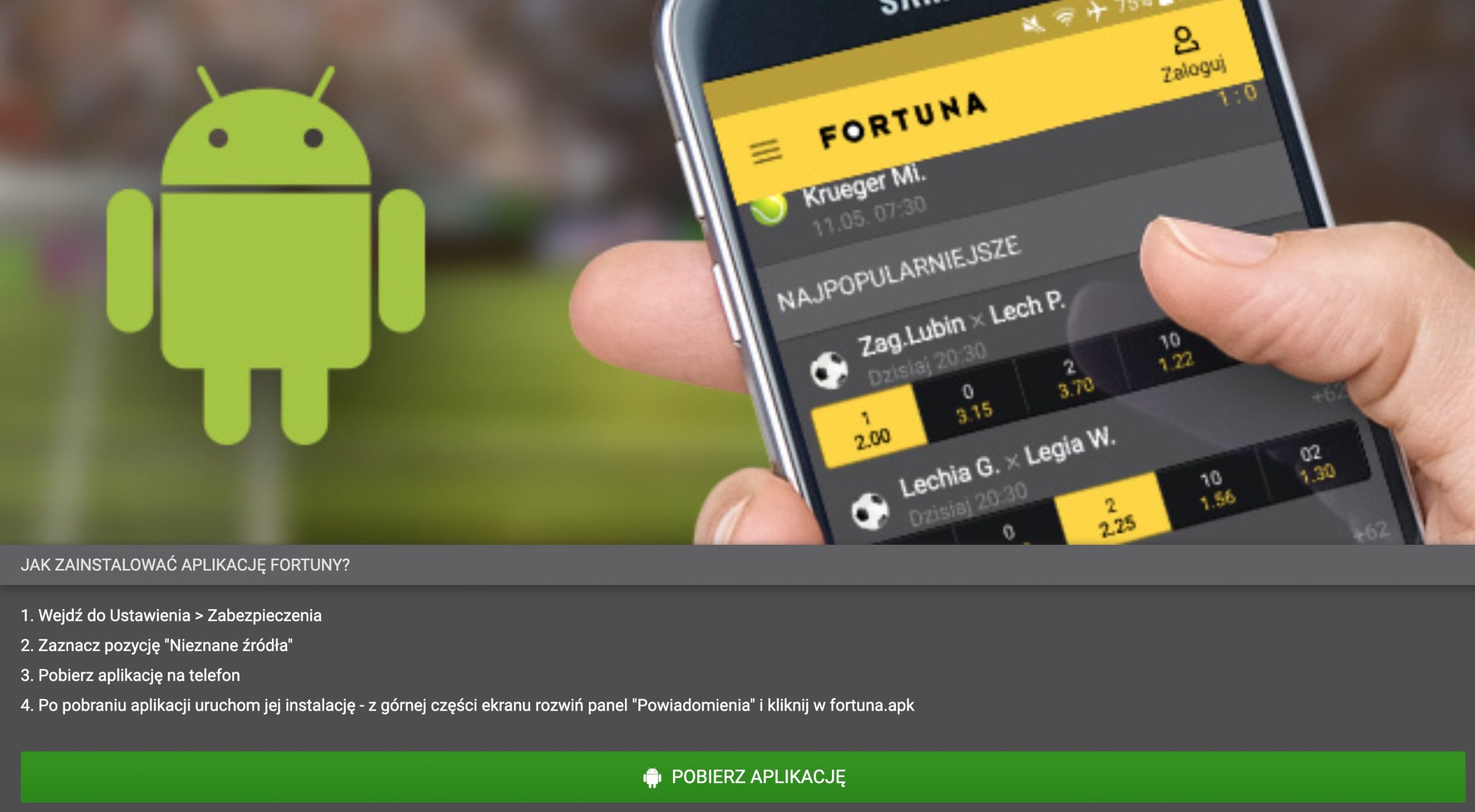 Fortuna app Android